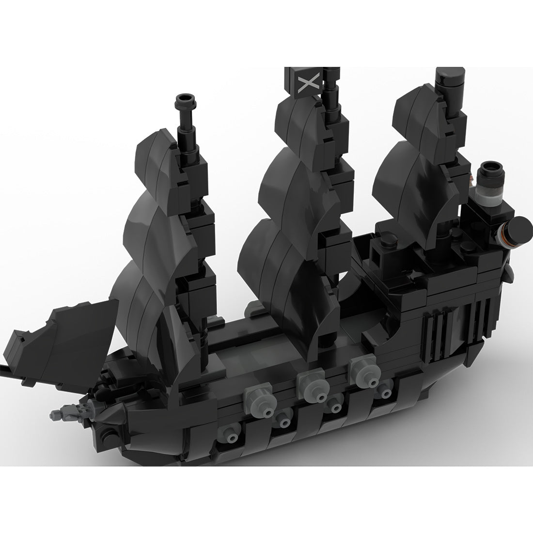 MOC-275988 The Black Pearl Mini Ship Building Blocks