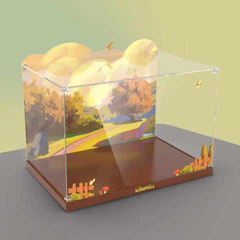 Acrylic Display Box Dust Cover for Dutch Windmills - Without Block Set - LesDiy - 