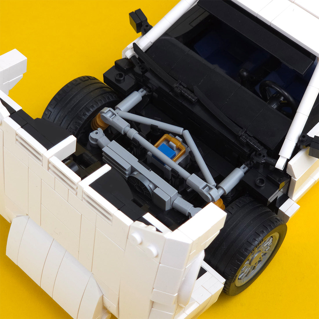 Italian Racing Legend Supercar Building Blocks (gobricks/white)