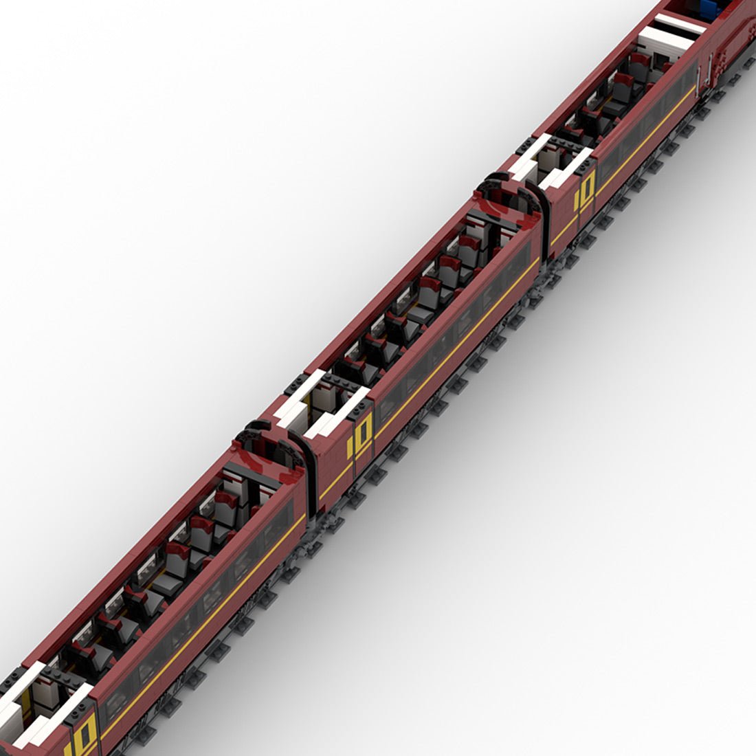 AGV-575 Italo High Speed Train Smart Class Building Blocks | LesDiy