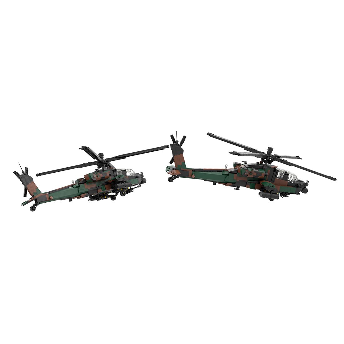 AH-64 Apache Helicopter Building Blocks - Camo | LesDiy