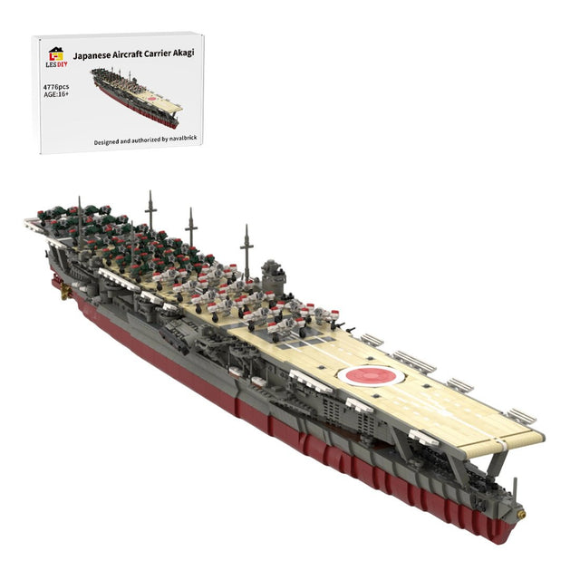 Akagi Aircraft Carrier Building Blocks-LesDiy-Building Blocks-