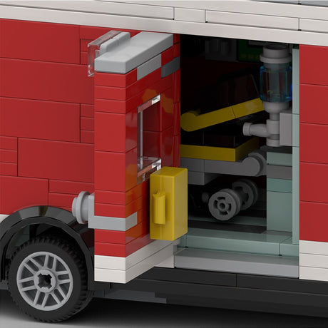 Ambulance MOC Building Block - LesDiy - 