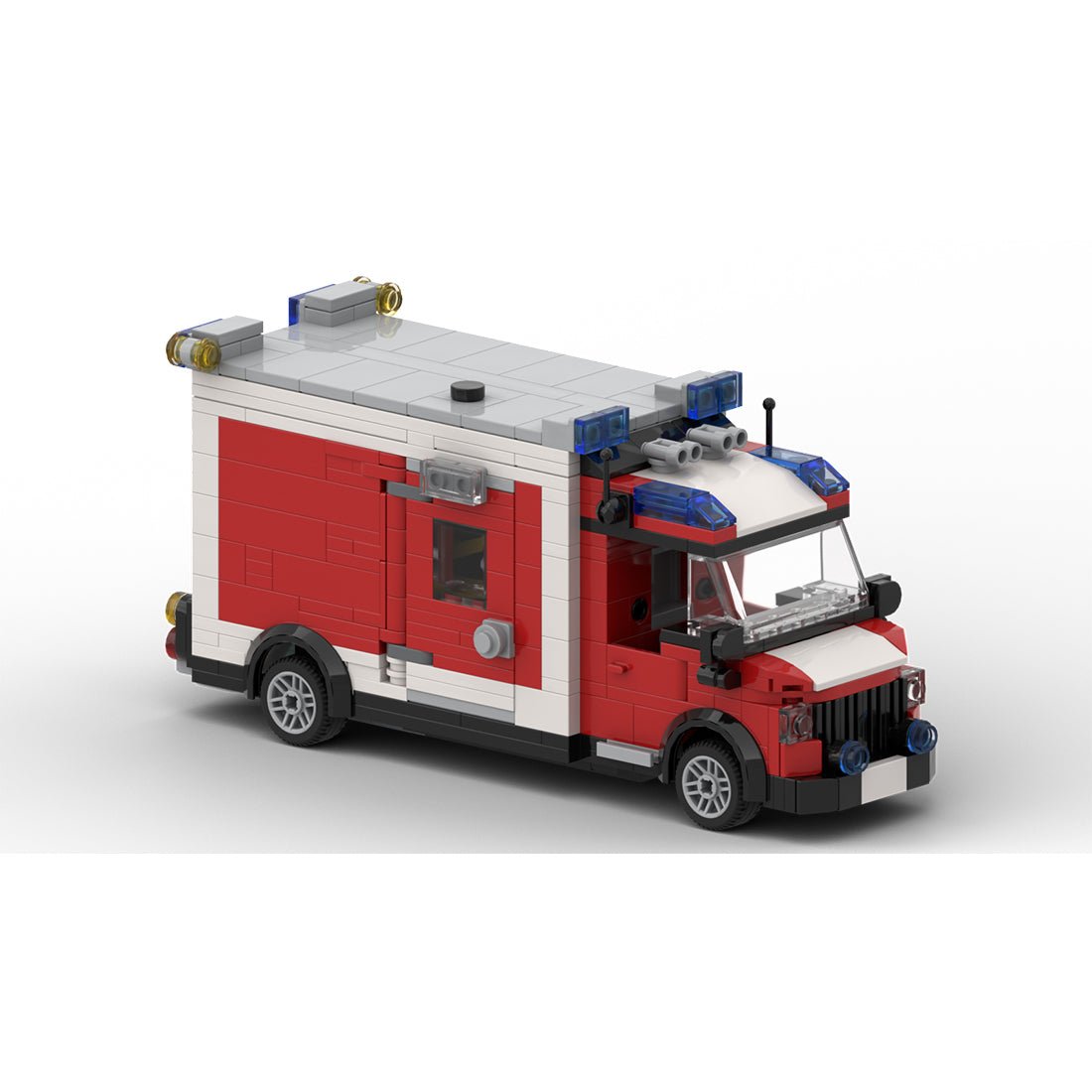 Ambulance MOC Building Block - LesDiy - 