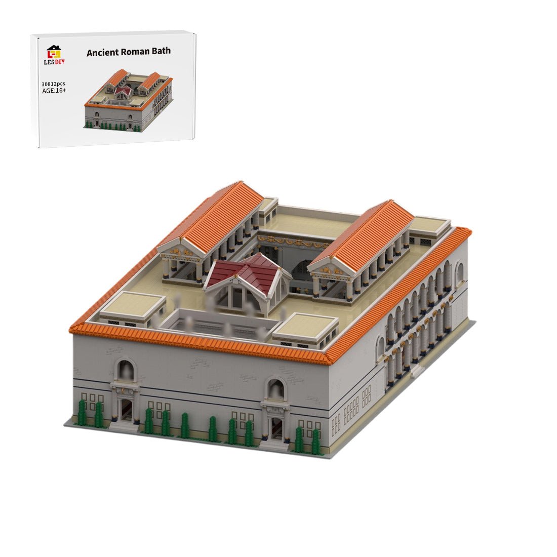 Ancient Roman Bath Building Blocks-LesDiy - 