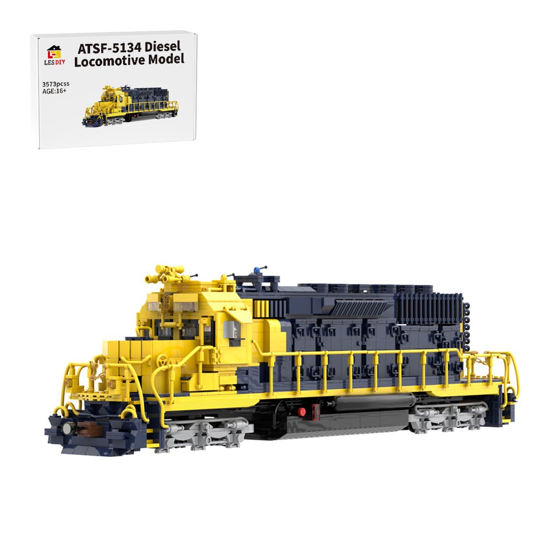 ATSF 5134 Diesel Locomotive Model - LesDiy - Locomotive - 