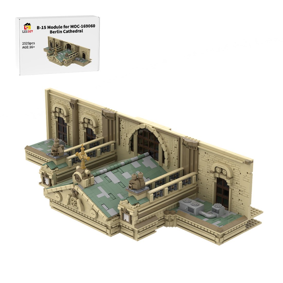 B-15 Module for MOC-169060 Berlin Cathedral Building Blocks | LesDiy