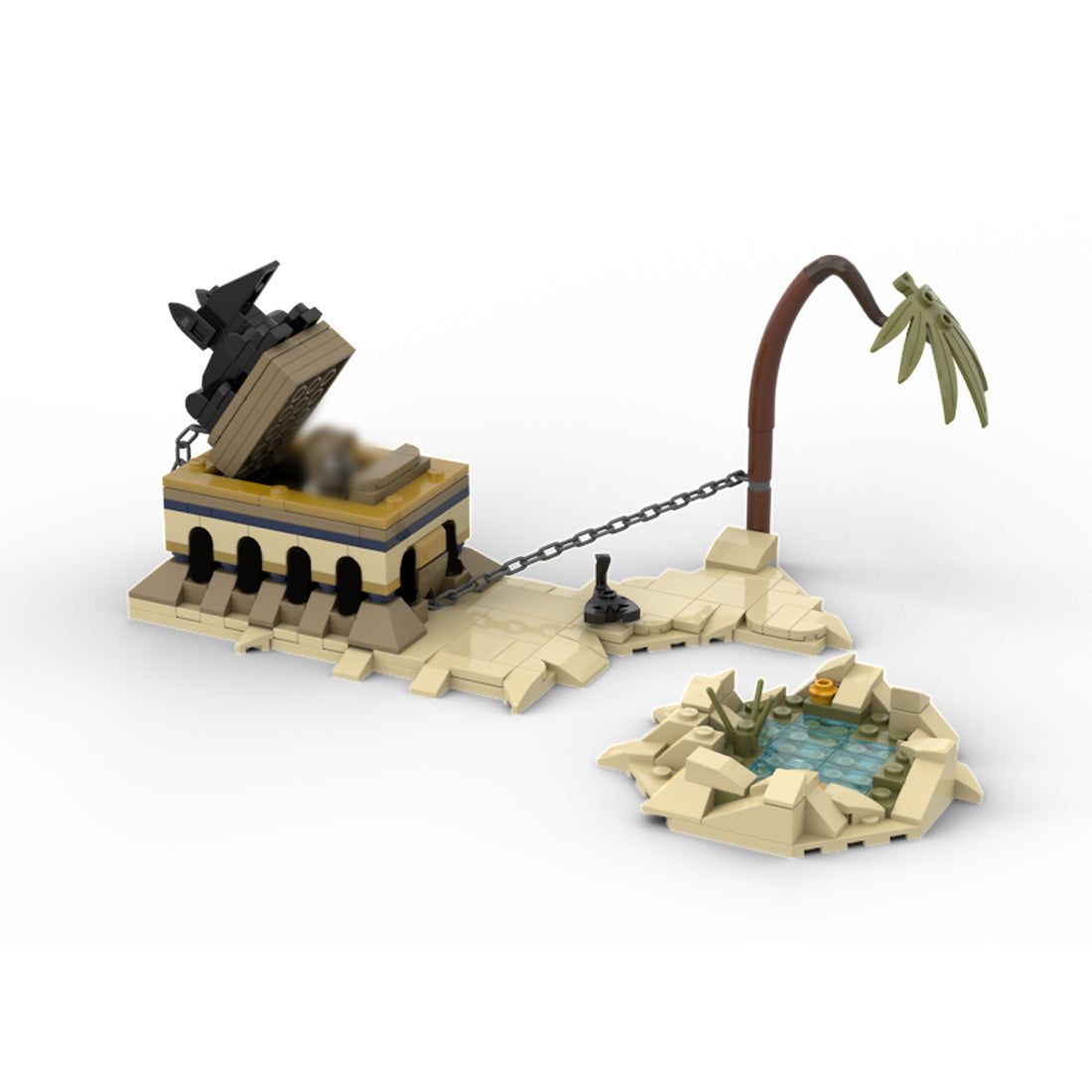 MOC-134338 Ancient Egyptian Tomb Exploration Building Blocks