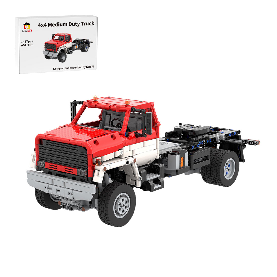 MOC-155171 Chevrolet Kodiak C70 4WD Medium-Duty Truck Building Blocks