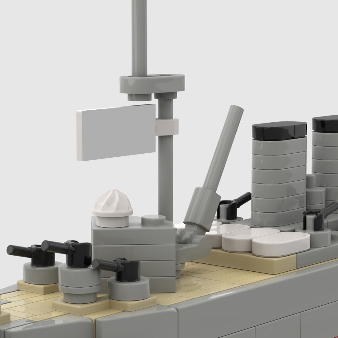 1:700 Scale HMS Hood Battlecruiser Building Blocks