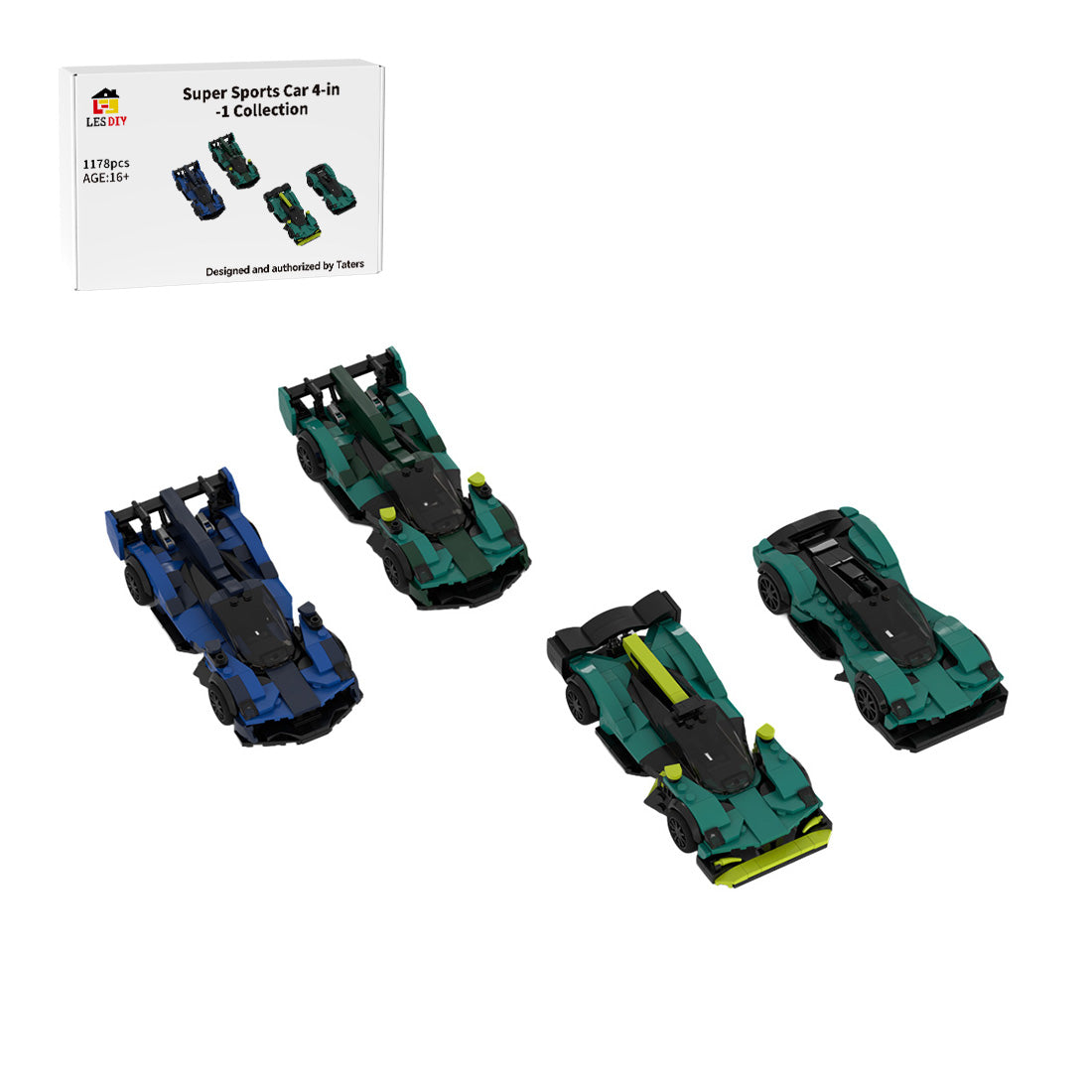 MOC-265825 Aston Martin Valkyrie 4-in-1 Building Blocks