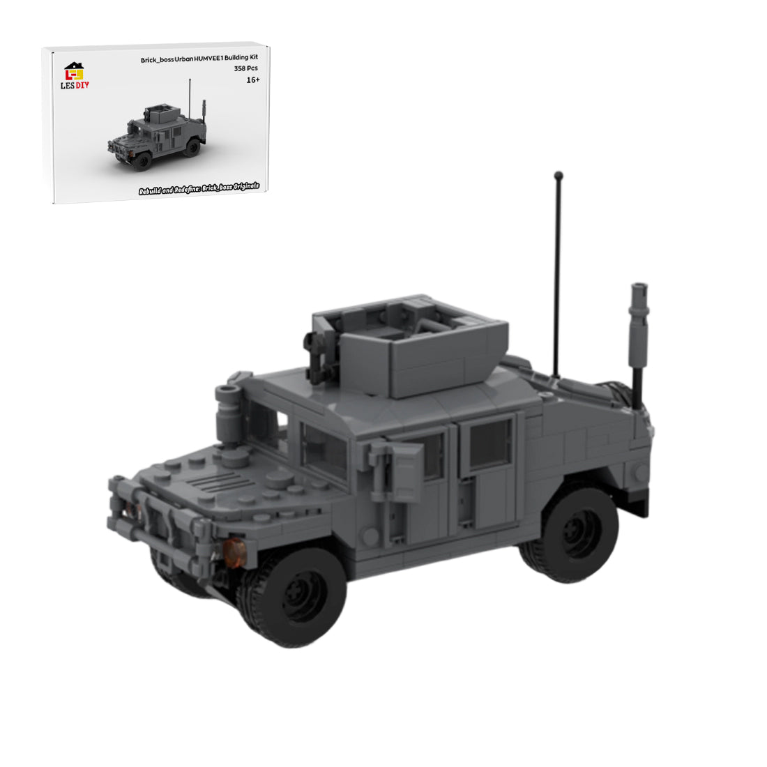 Urban HUMVEE 1 Modern Military Vehicle Building Blocks