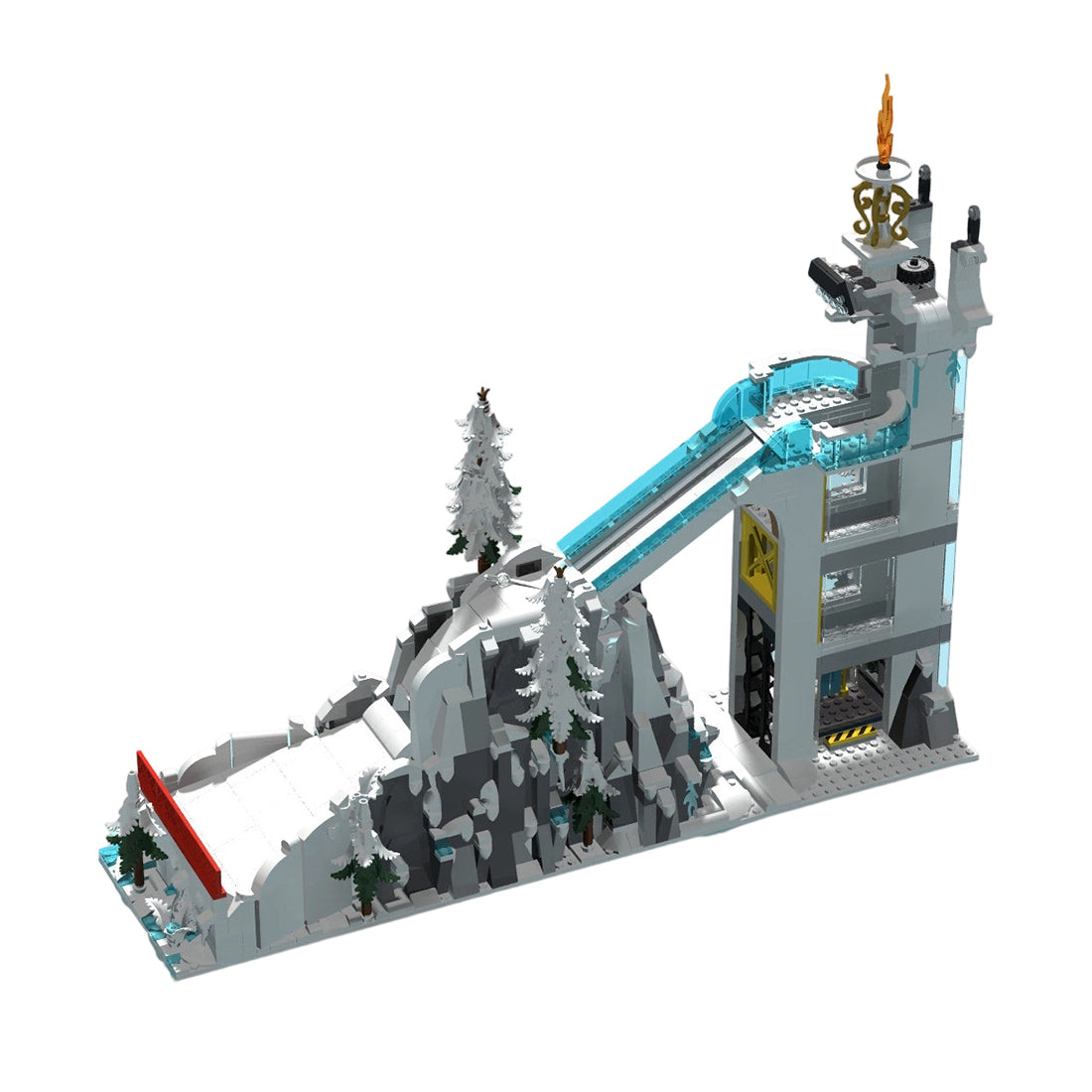 MOC-257755 Olympic Jumping Ski Building Blocks