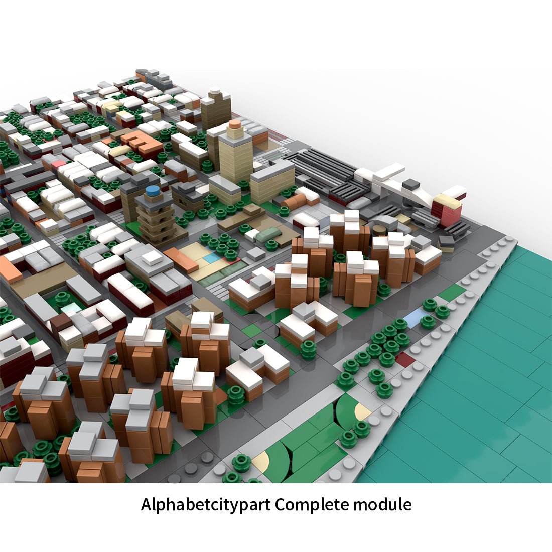MOC-225884 1/2000 Scale Lower Manhattan - Alphabetcity Module 2 Building Blocks