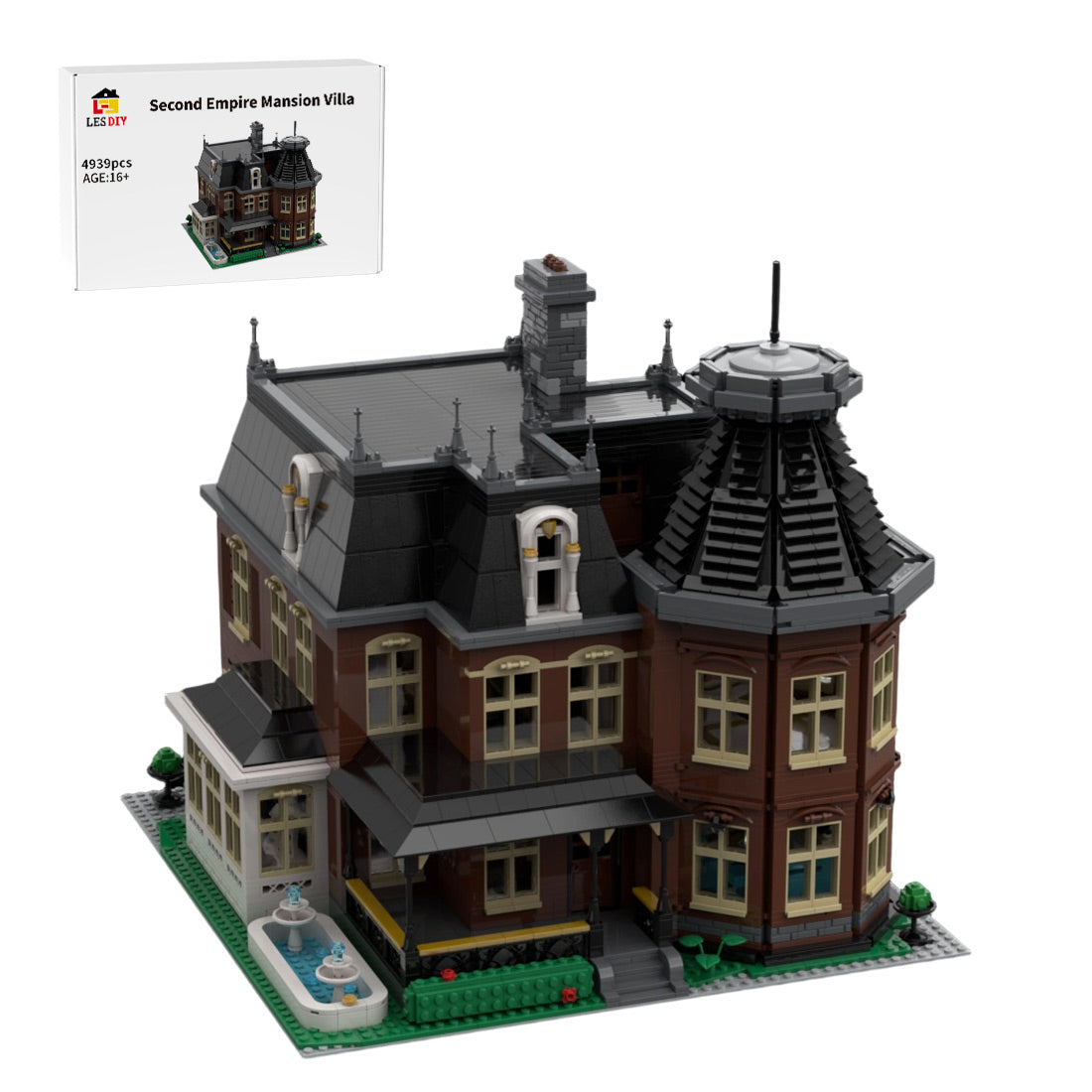 Victorian Manor House Historic European Mansion Building Blocks