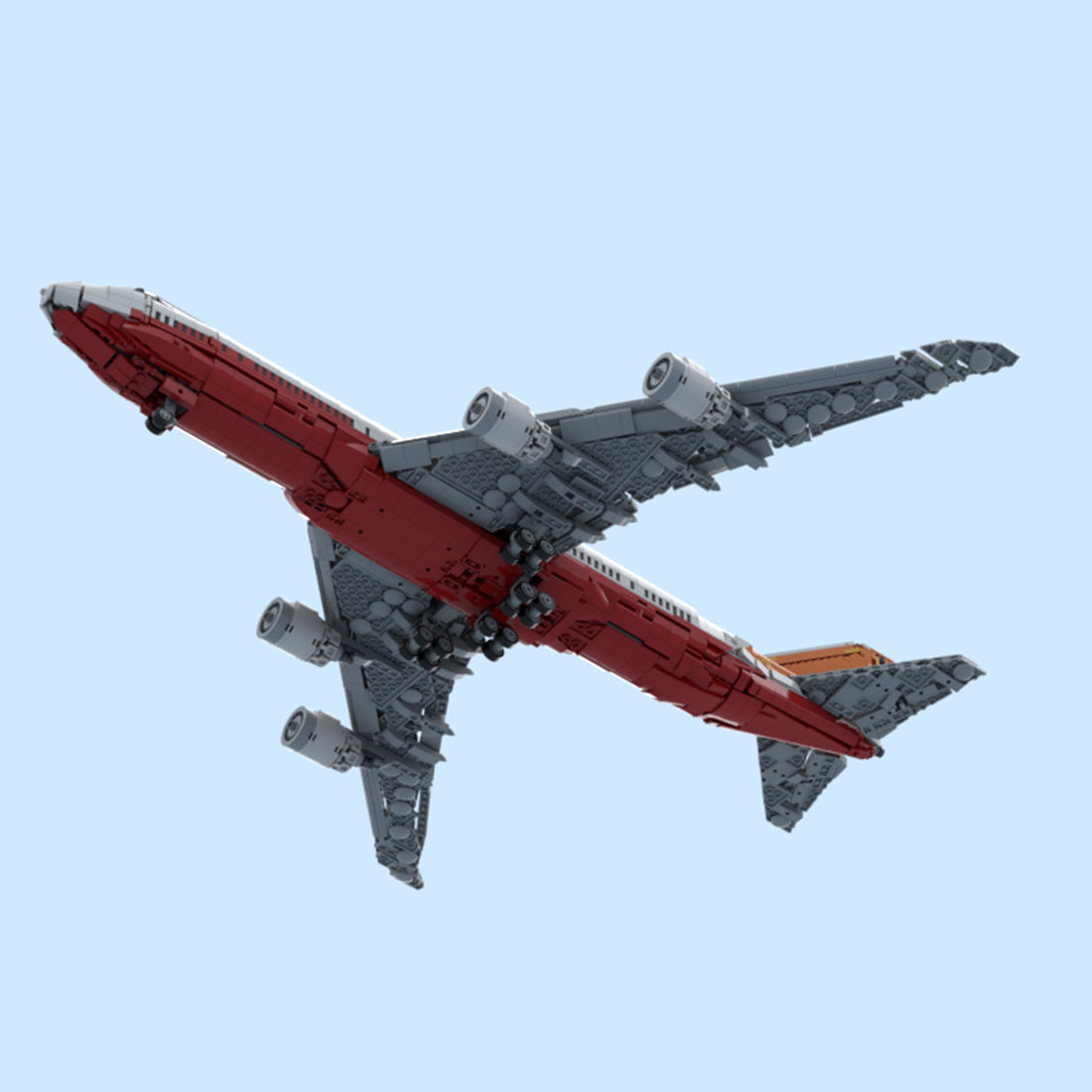 747-8I Factory Livery Airliner Building Blocks