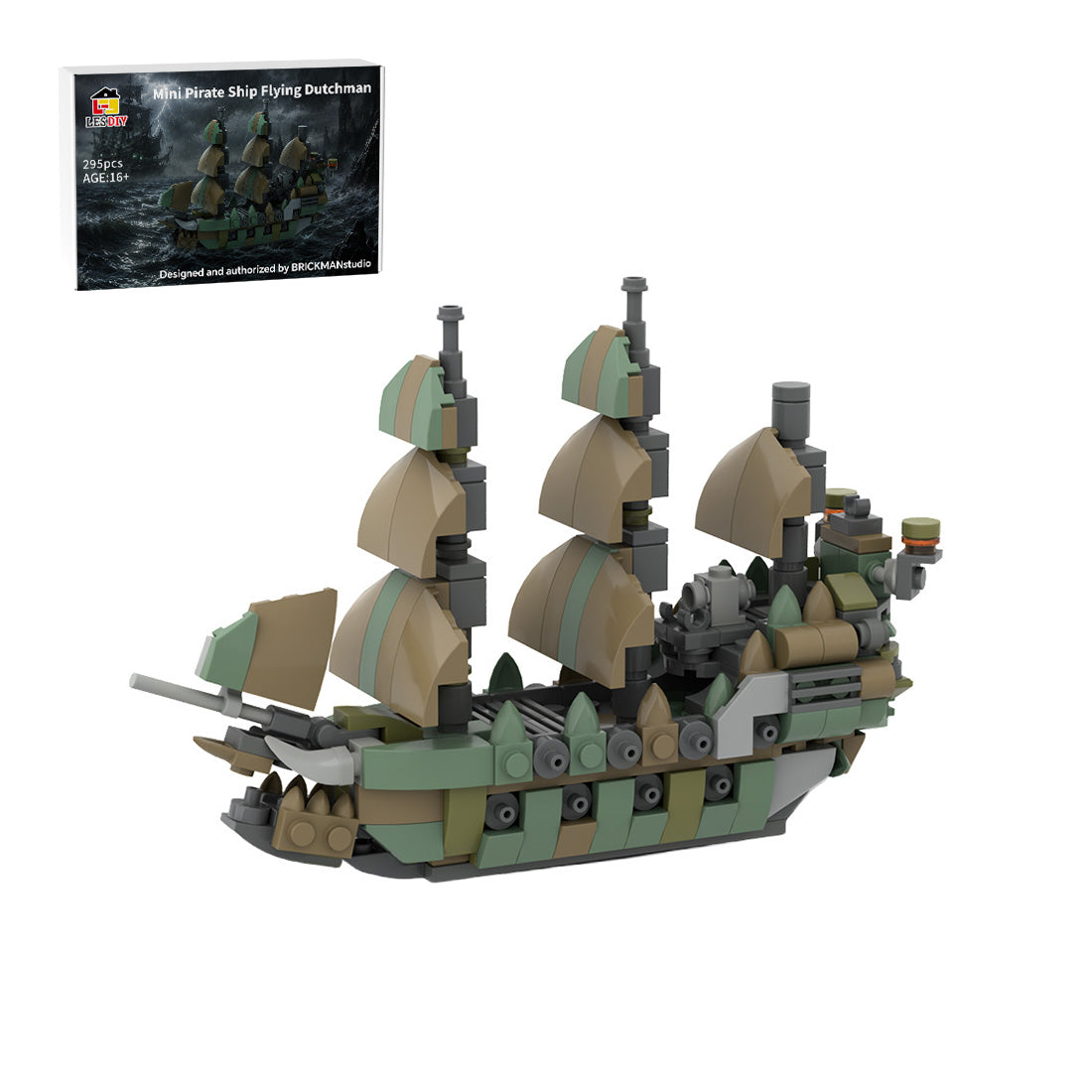 MOC-275987 Pirates of the Caribbean Flying Dutchman Mini Ship Building Blocks