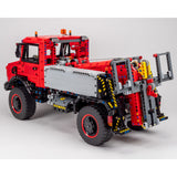MOC-267088 Unimog Tow Truck 1:10 Scale 4x4 Heavy Tow Truck Building Blocks