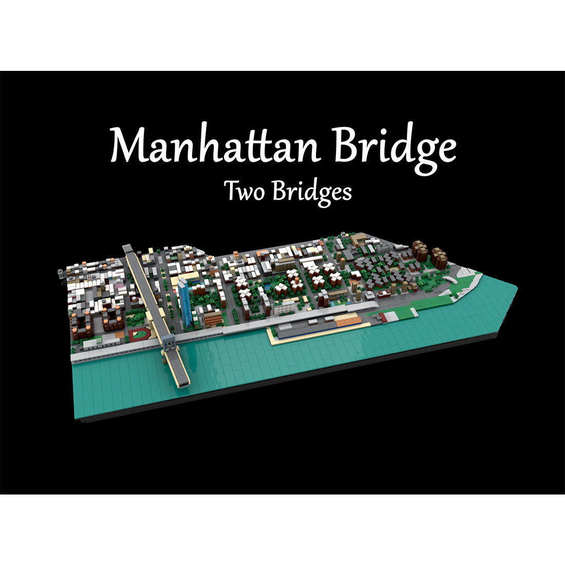 MOC-225884 1/2000 Scale Lower Manhattan - Bridge Area Building Blocks