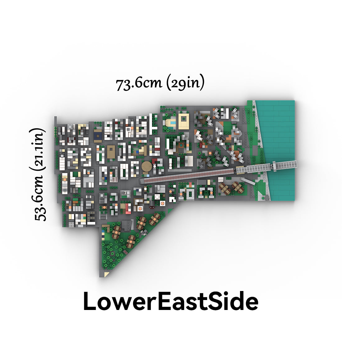 MOC-225884 1/2000 Scale Lower Manhattan - LowerEastSide Module 2 Building Blocks
