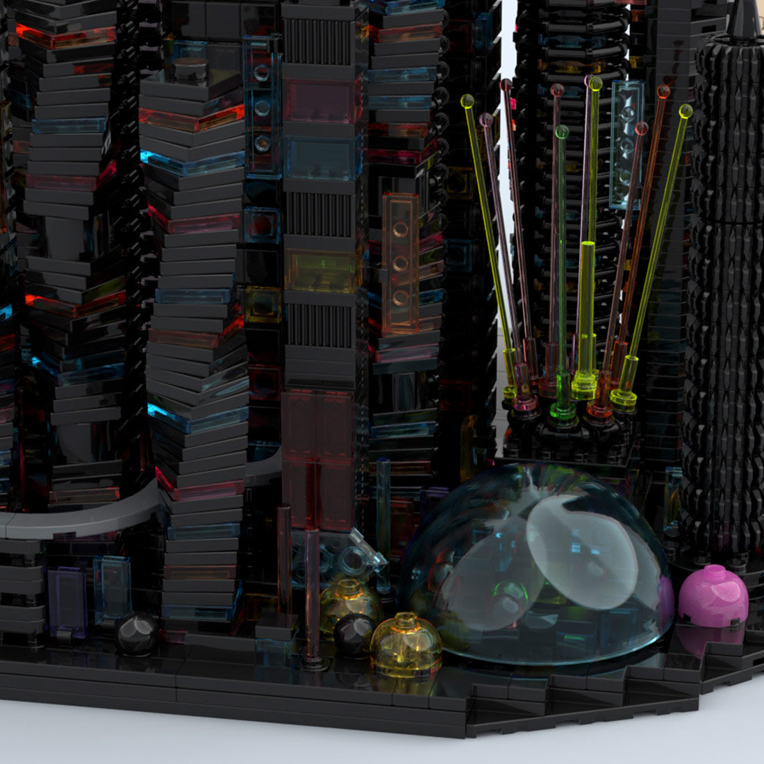 MOC-270096 Bay City Altered Carbon-Inspired Cyberpunk Microcity Building Blocks