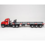 MOC-246143 American Heavy-Duty Truck & Self-Steering 3-Axle Trailer Building Blocks