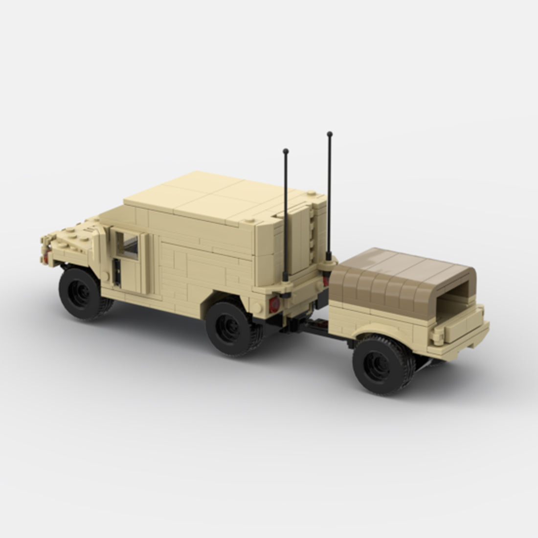 Desert HUMVEE 11 Modern Military Vehicle Building Blocks
