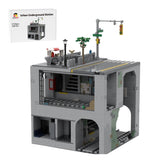 MOC-129272 Modular Urban Transit Station with Balcony Greenery Building Blocks