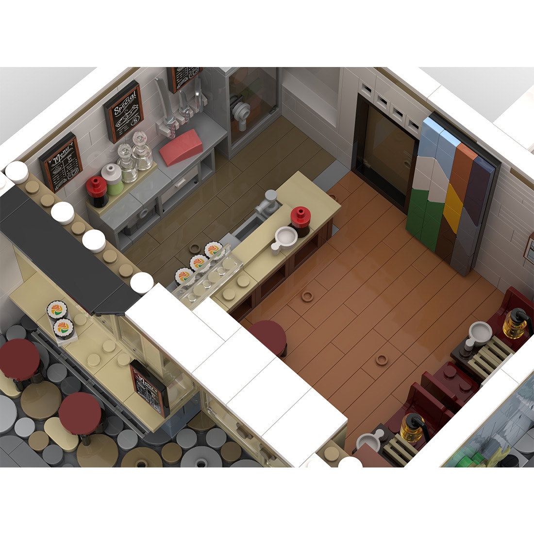 MOC-237866 Japanese Sushi Restaurant Building Blocks