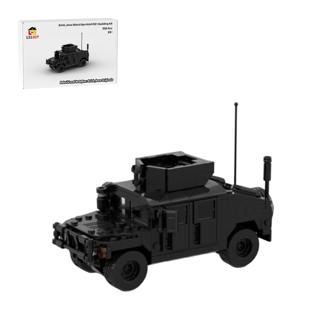 Black Ops HUMVEE 1 Building Blocks-LesDiy-Building Blocks-