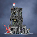 Black Pirate Watchtower Building Blocks-LesDiy-MOC-