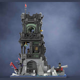 Black Pirate Watchtower Building Blocks-LesDiy-MOC-