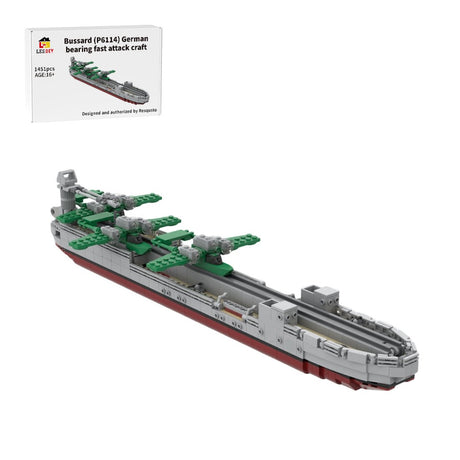 Bussard (P6114) Type 143 Fast Attack Craft Building Blocks-LesDiy-Building Blocks-