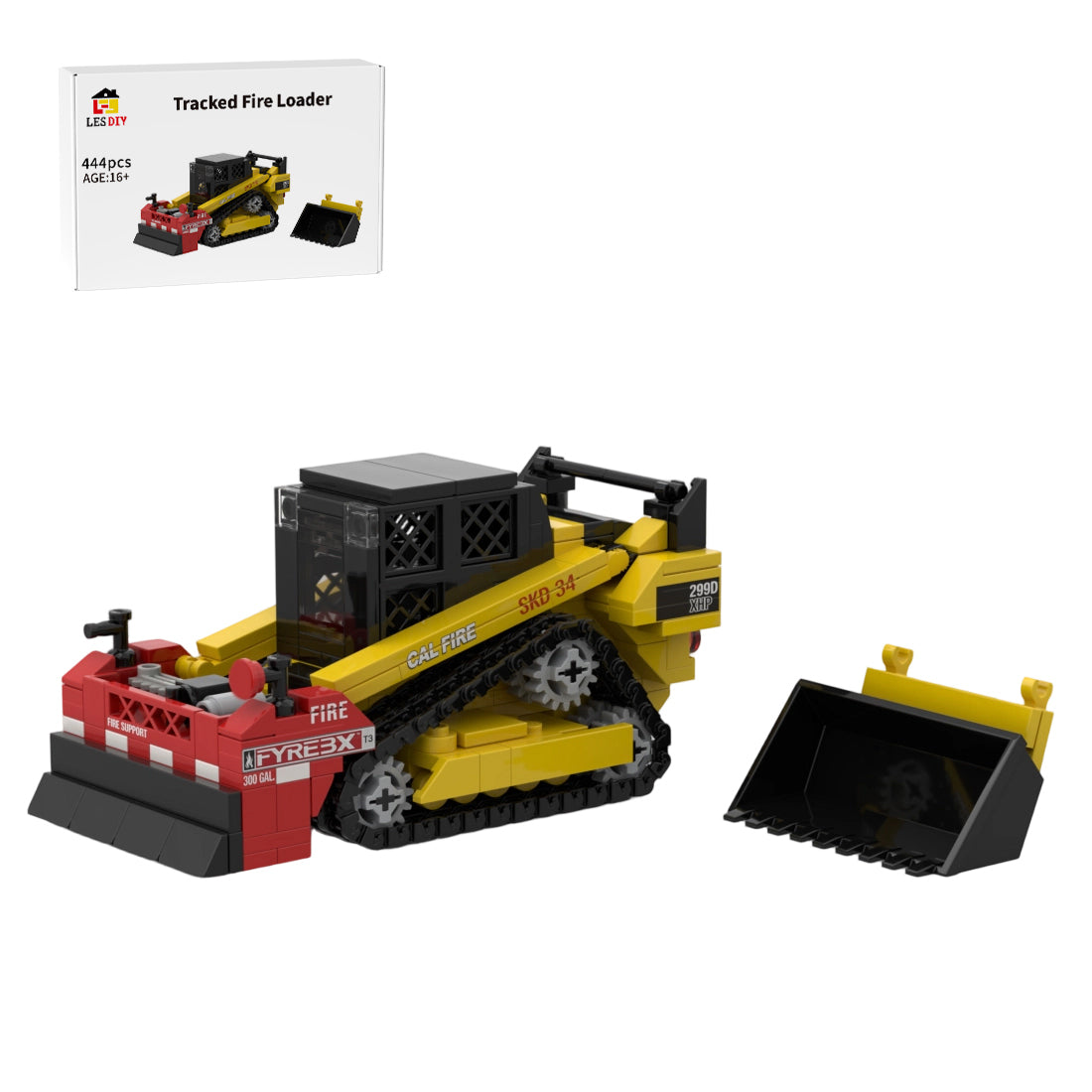 MOC-258210 CAT 299D + Frye Box CAL FIRE SKD 34 Building Blocks