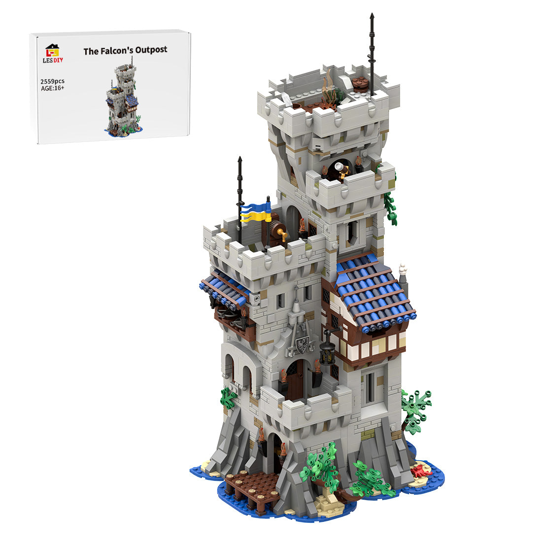 MOC-269330 Black Falcon's Outpost Castle Building Blocks