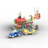 Space Helmet Roadside Diner Building Blocks