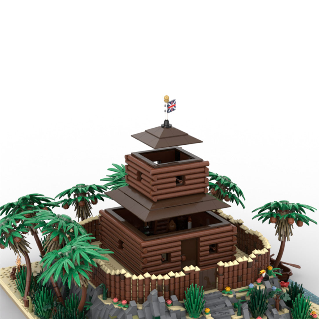 MOC-200180 Treasure Island: The Stockade Buiding Blocks