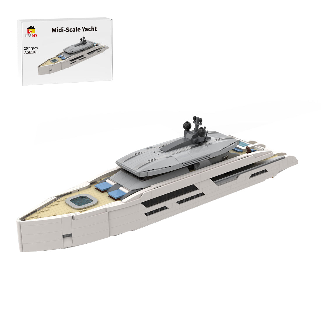 MOC-164898 Midi Scale Yacht Building Blocks