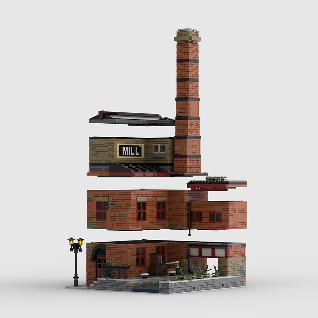 MOC-256256 Victorian Factory Modular Building Blocks
