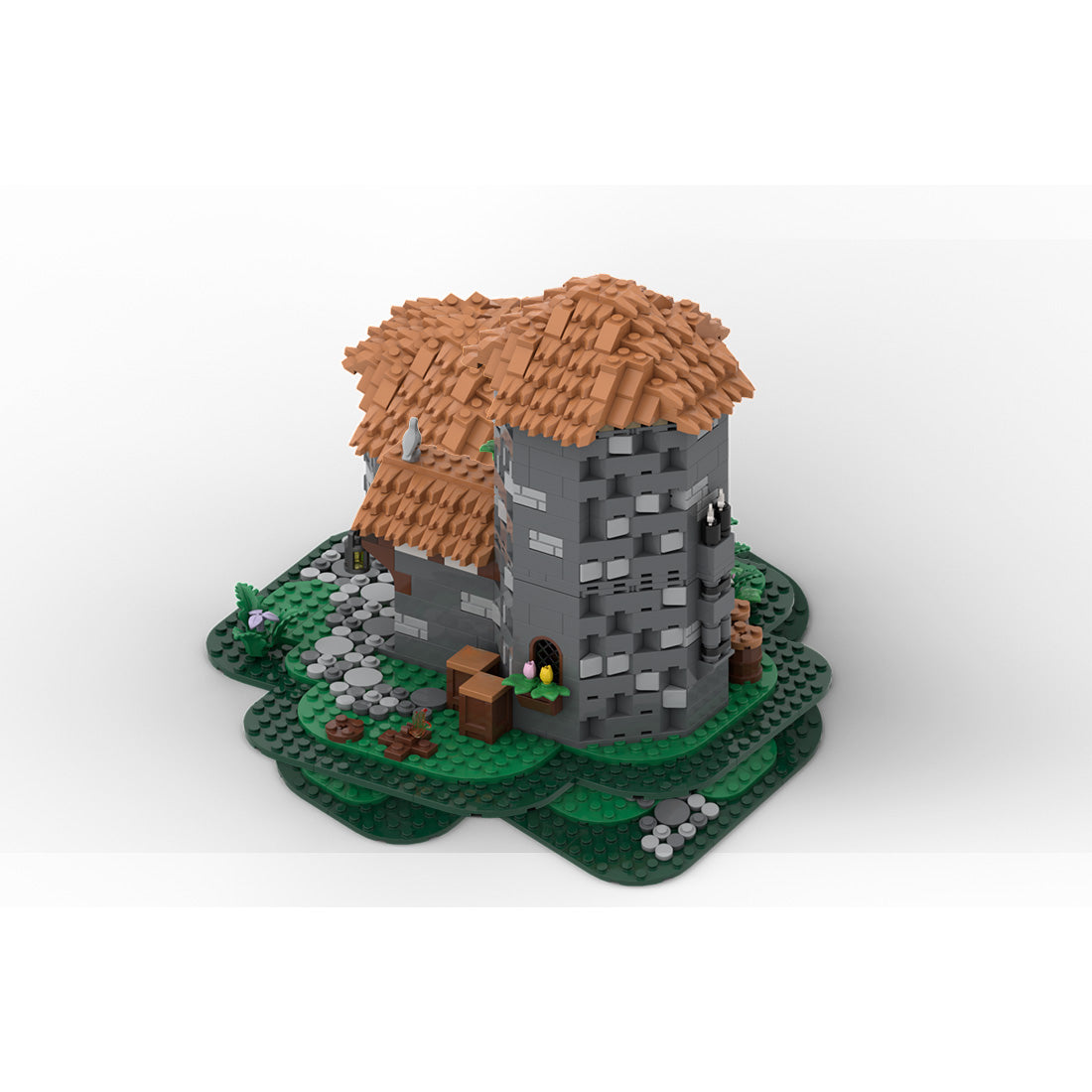 MOC-243065 Pigeon Keeper's House Medieval Village Building Blocks