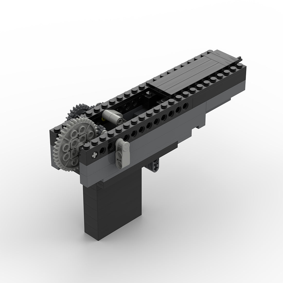 Automatic Rubber Band Shooter Building Blocks