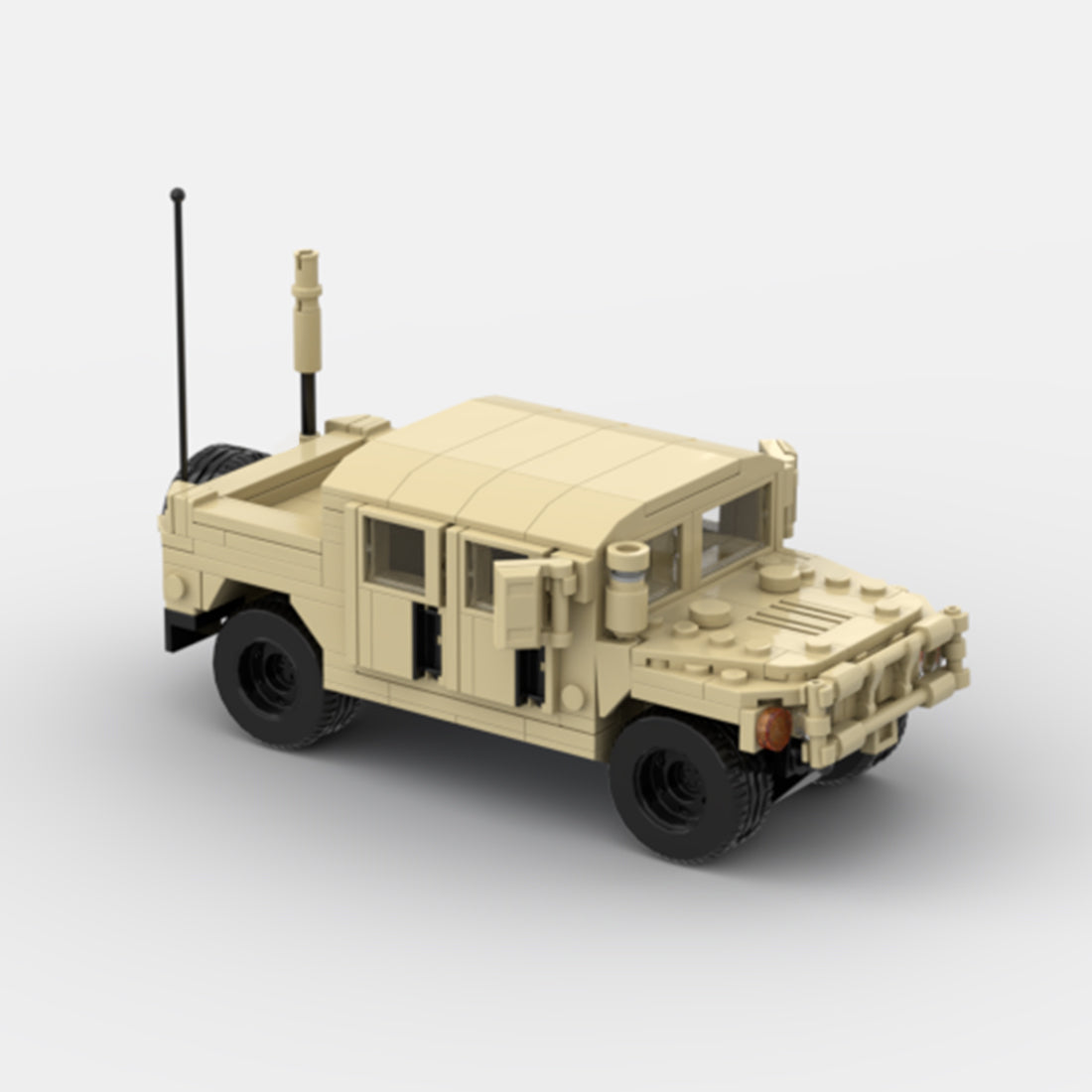 Desert HUMVEE 6 Modern Military Vehicle Building Blocks