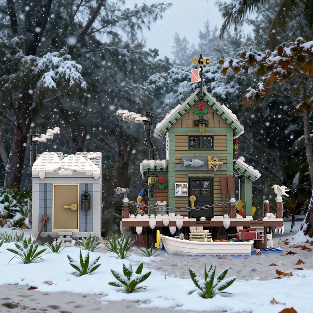 Winter Fish and Supply Building Blocks