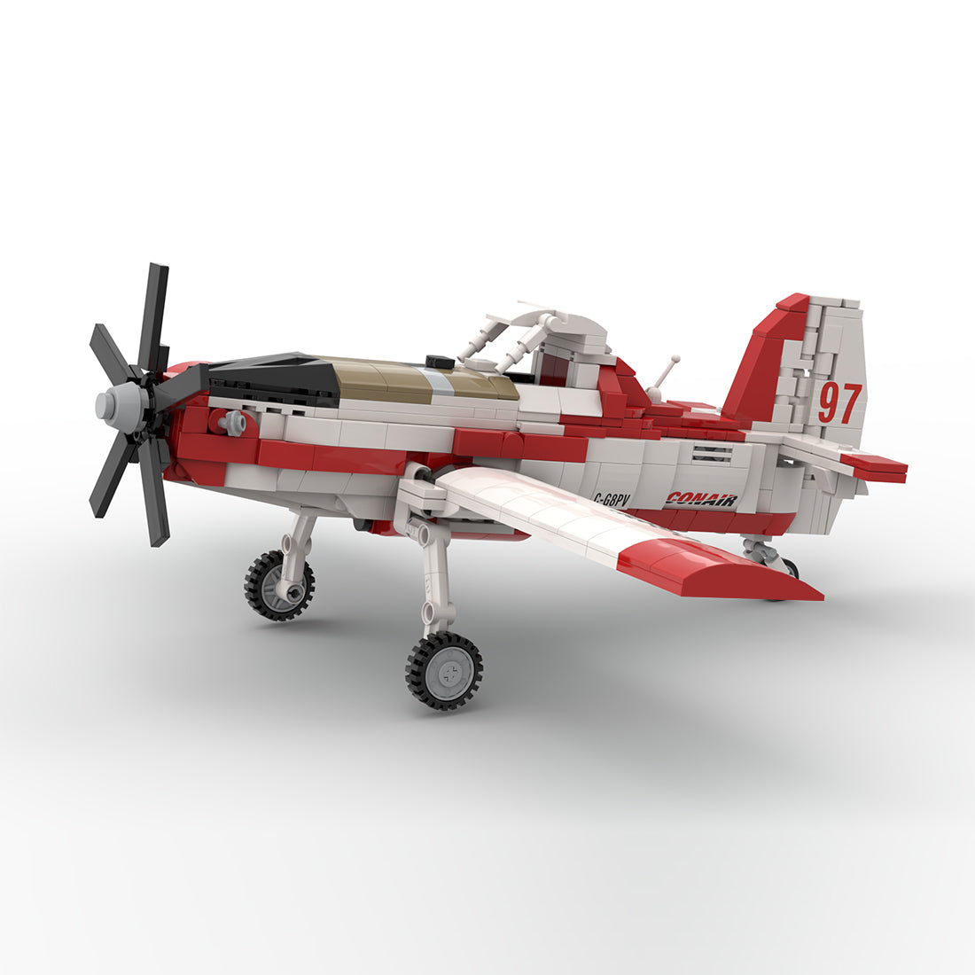 AT-802F Fire Boss Tanker 83/97 Amphibious Firefighting Plane Building Blocks