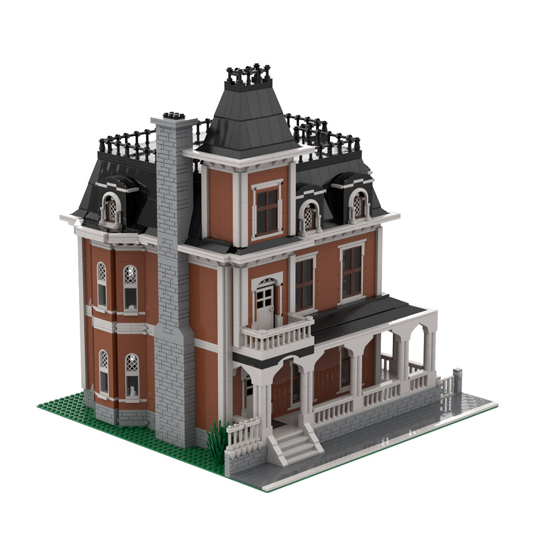Second Empire House Large Architectural Street Scene Building Blocks