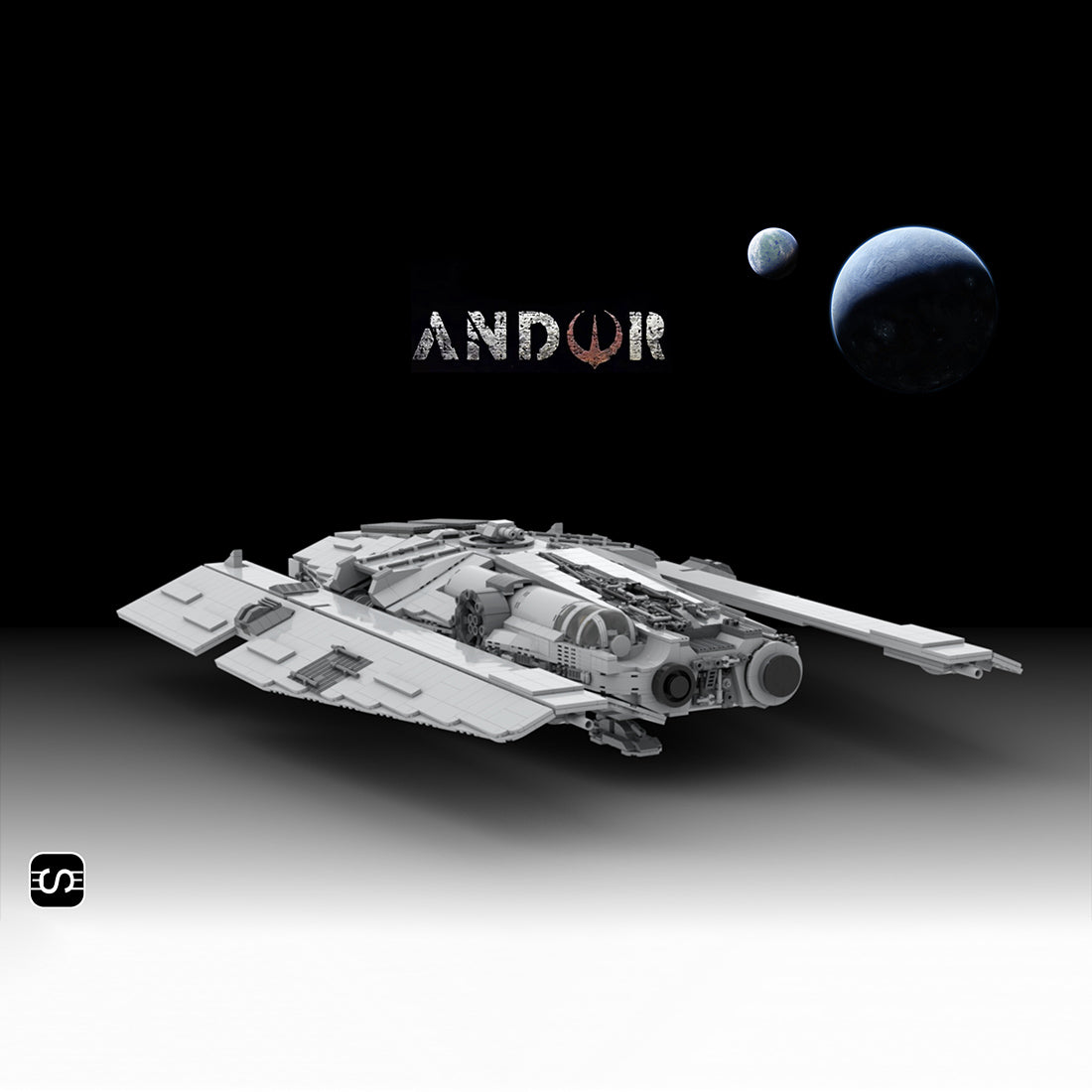 MOC-137520 Sci-fi Space Transport Ship Model Building Blocks