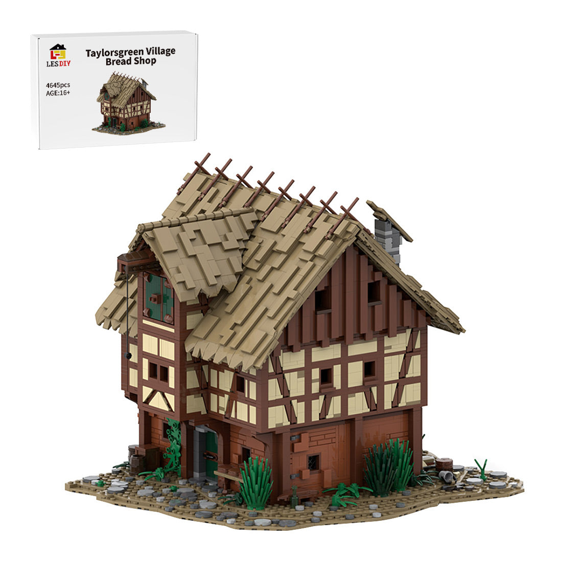 Medieval Taylorsgreen Village Bread Shop Building Blocks