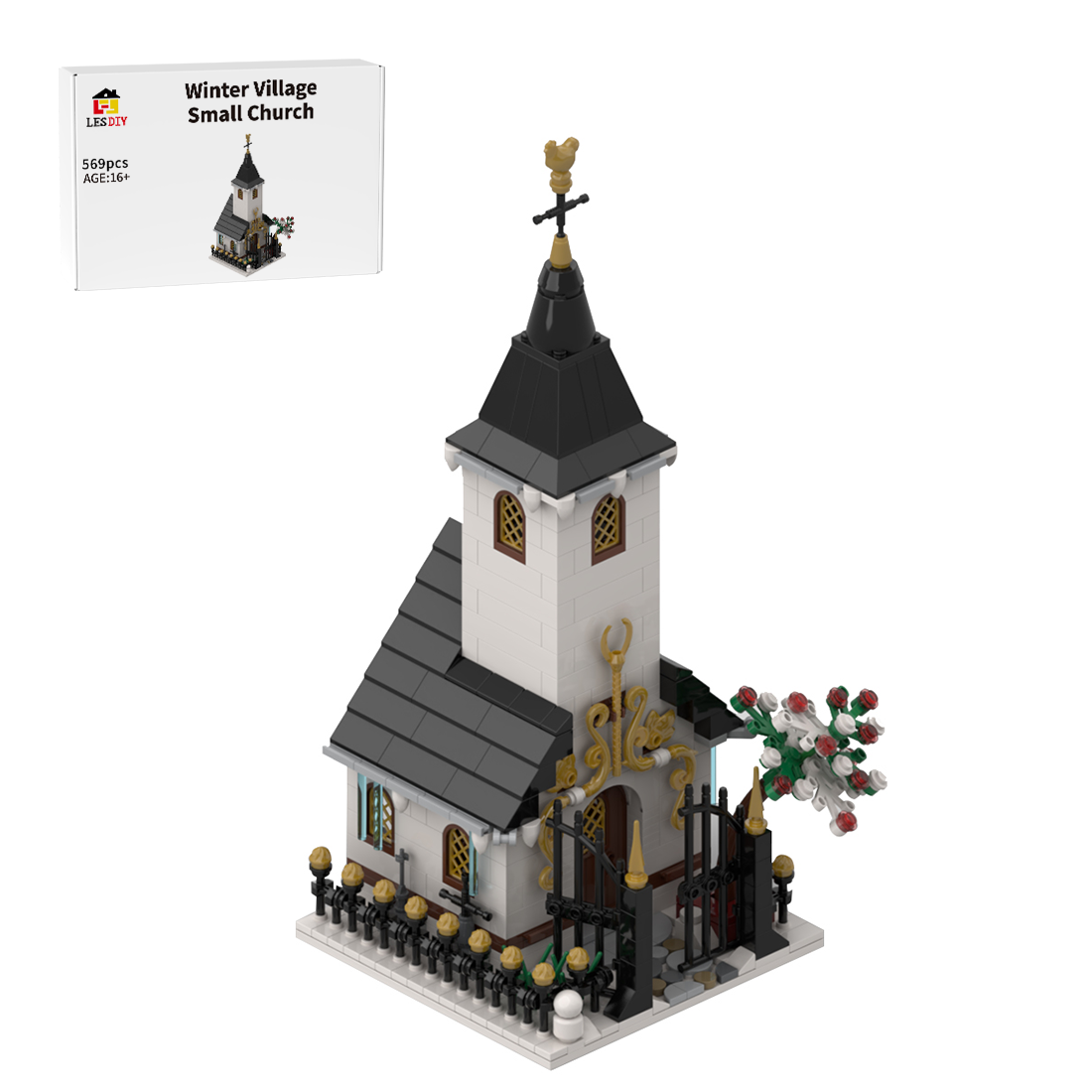 MOC-91182 Winter Village Small Church