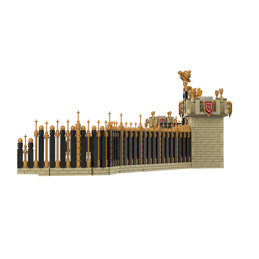 MOC-214157 Château de Versailles Part 5 “Grilles d'Honneur” Building Blocks