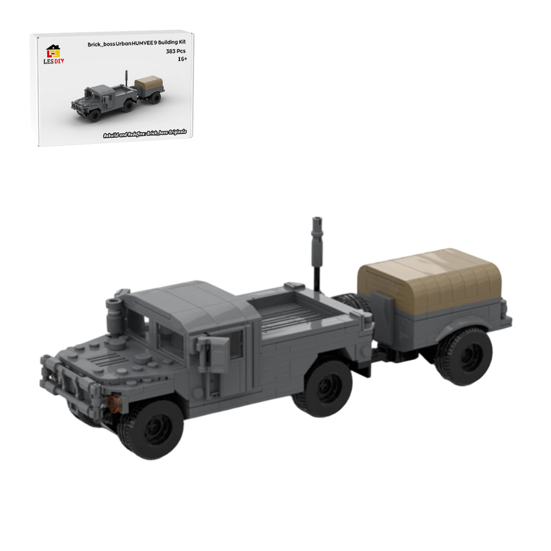 Urban HUMVEE 9 Modern Military Vehicle Building Blocks